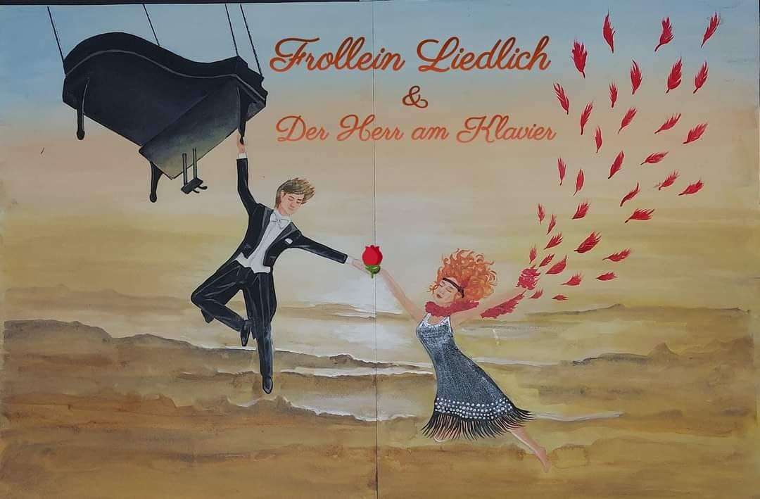 Plakat: Frollein Liedlich und der Herr am Klavier