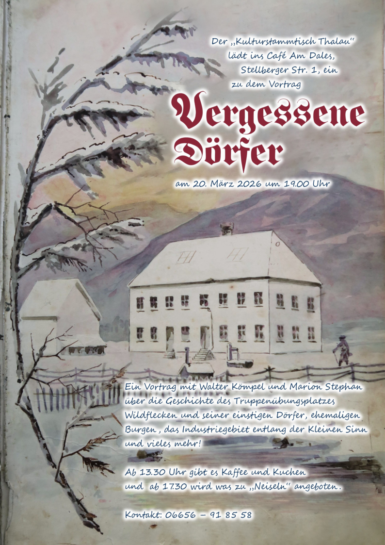 Plakat Vergessene Dörfer